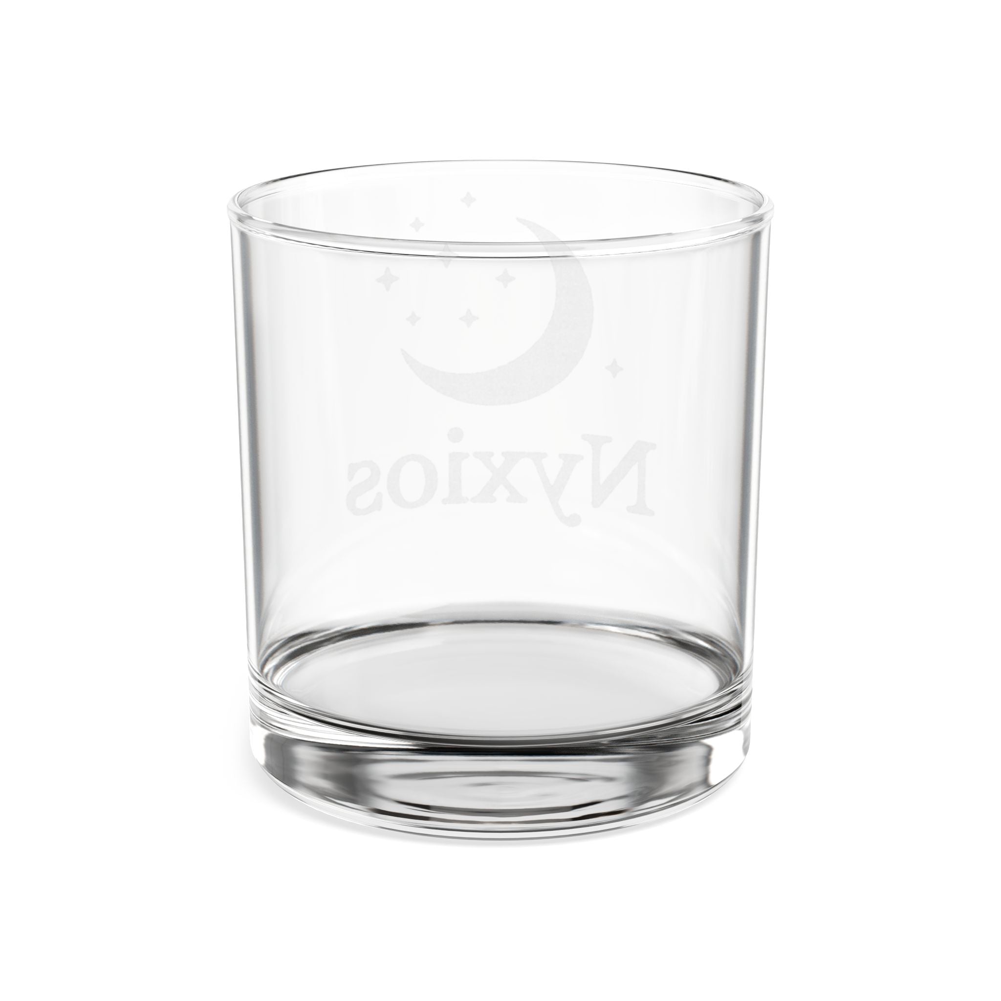 Engraved Moon & Stars Whiskey Glass — 10.5 oz Personalized Rocks Glass
