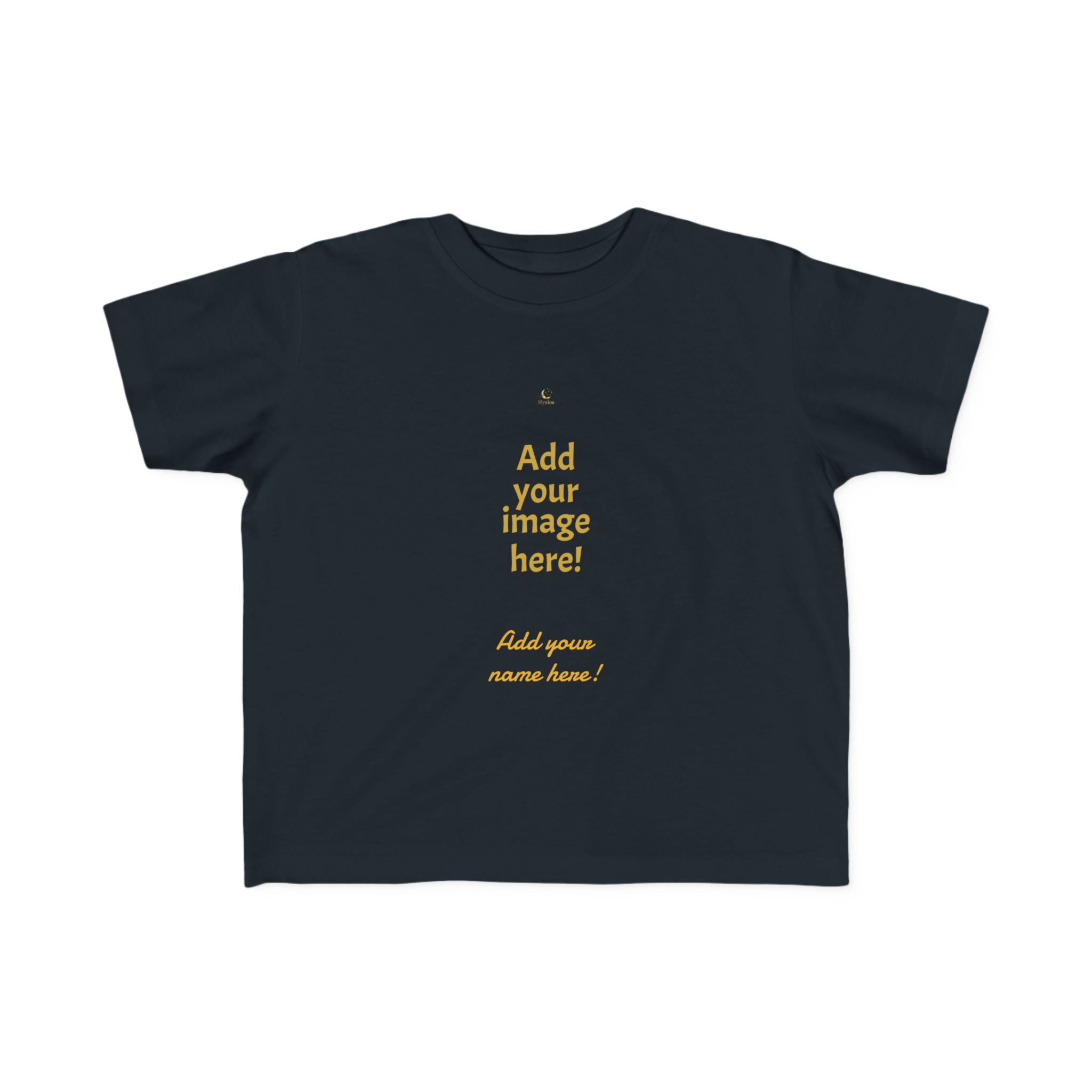Toddler Tee — Personalized Gold Moon 'Nyxios' Logo