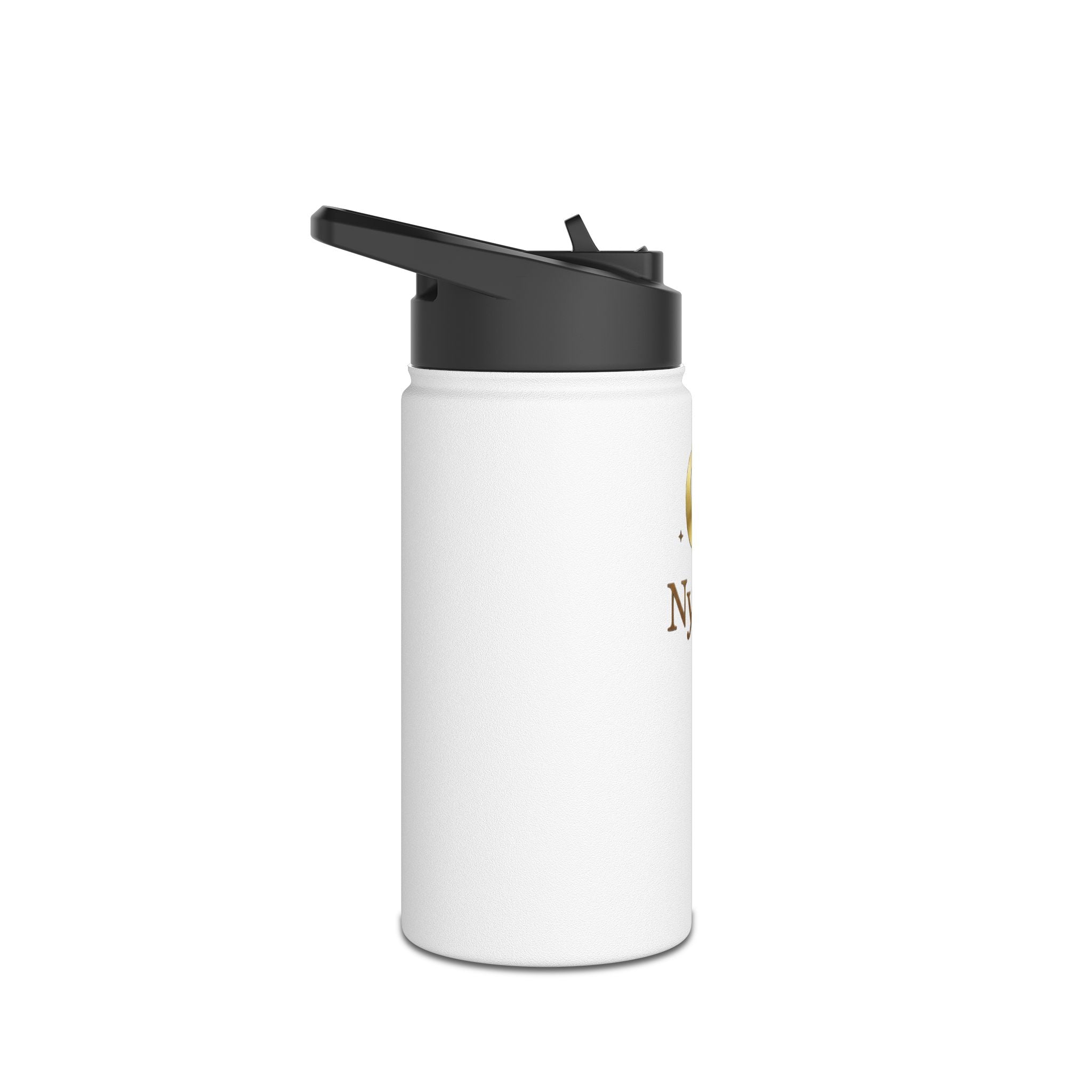 Nyxios Moon Stainless Steel Water Bottle — Insulated Gold Crescent Design